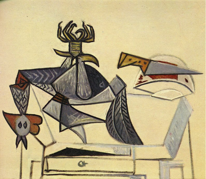 Picasso Cock and knife 1947